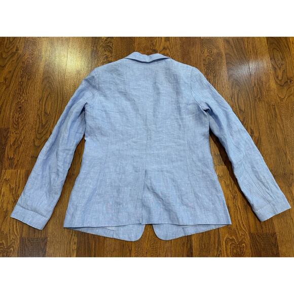Joie Women’s Gruau Linen Blazer – Sunset Blue – Size 6 – Classic Style Capsule - Picture 2 of 8